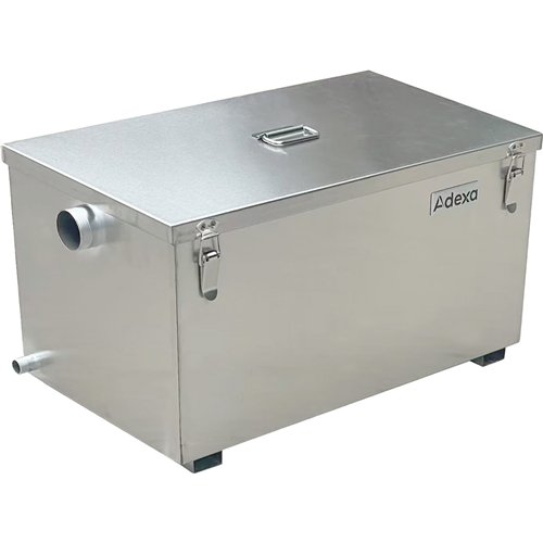 Commercial Stainless Steel Grease Trap with Lid and Outlet Valve 800x400x300mm | Stalwart DA-YLGYC804030