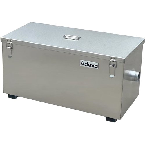 Commercial Stainless Steel Grease Trap with Lid and Outlet Valve 800x400x300mm | Stalwart DA-YLGYC804030