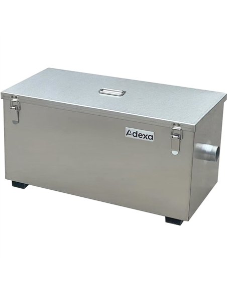 Commercial Stainless Steel Grease Trap with Lid and Outlet Valve 800x400x300mm | Stalwart DA-YLGYC804030