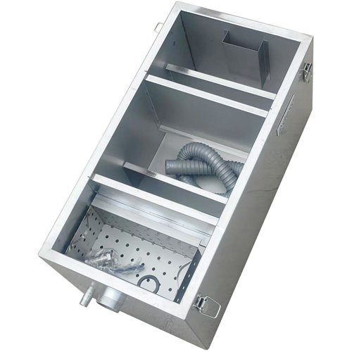 Commercial Stainless Steel Grease Trap with Lid and Outlet Valve 800x400x300mm | Stalwart DA-YLGYC804030