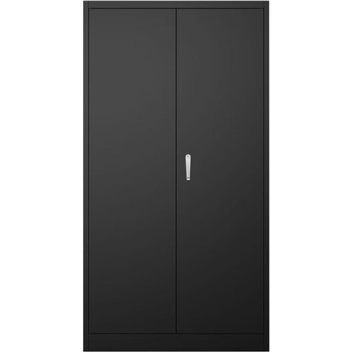 Steel Storage Cabinet with Adjustable Shelves, 800x400x1800mm  | Stalwart DA-GGGFCA19Black