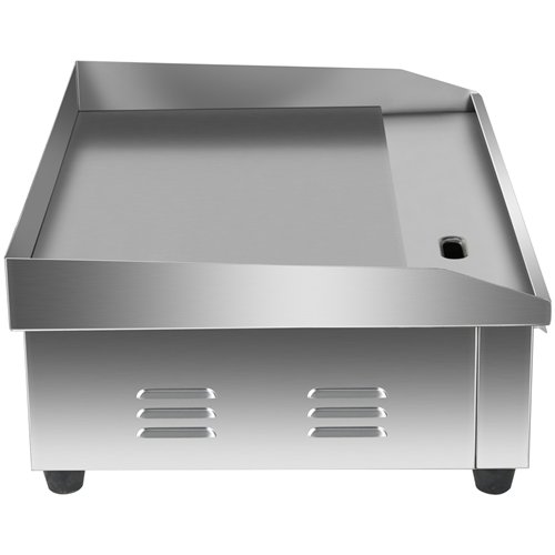Commercial Countertop Electric Chromed Griddle 3000W 550×430×240mm | Stalwart DA-EG818DCHROME