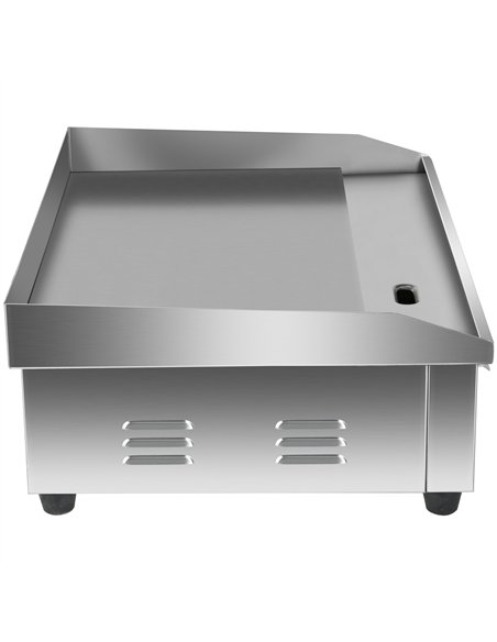 Commercial Countertop Electric Chromed Griddle 3000W 550×430×240mm | Stalwart DA-EG818DCHROME