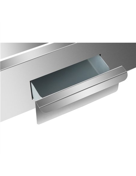 Commercial Countertop Electric Chromed Griddle 3000W 550×430×240mm | Stalwart DA-EG818DCHROME