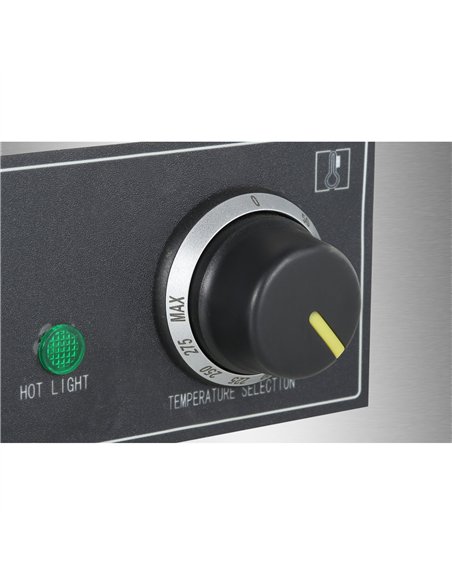 Commercial Countertop Electric Chromed Griddle 4400W 730×470×240mm | Stalwart DA-EG820DCHROME