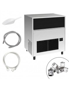 Commercial Ice Cube Maker with Drain Pump - Ice Machine - Cube Ice - 85 kg/24 h - 40 kg Bin