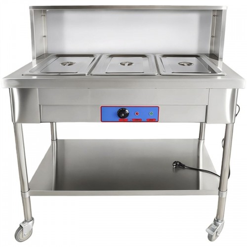Mobile Bain Marie Food Warmer Table...