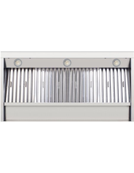 Commercial Extraction Canopy with Filter, Range Hood, Fan, Lights &amp Speed Control 1200mm | Stalwart AP238PS8348