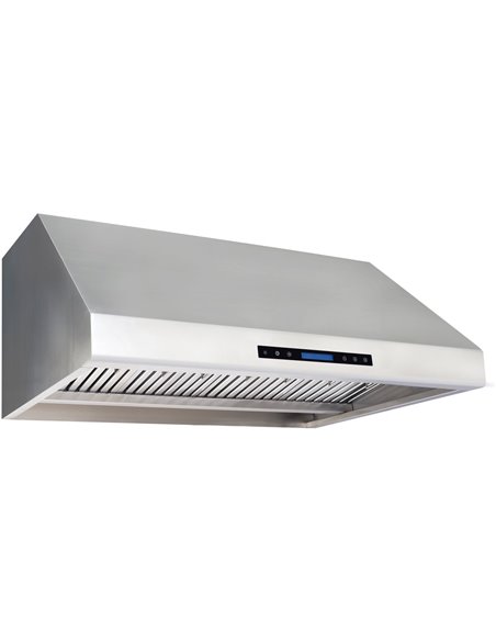 Commercial Extraction Canopy with Filter, Range Hood, Fan, Lights &amp Speed Control 1200mm | Stalwart AP238PS8348