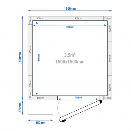 Commercial Walk-In Cold Room 1500 x...
