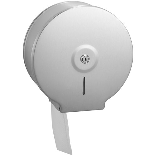 Commercial Toilet Roll Dispenser Brushed Stainless Steel Wall Mounted 260×120×255mm | Stalwart DA-KW7300BRUSHED