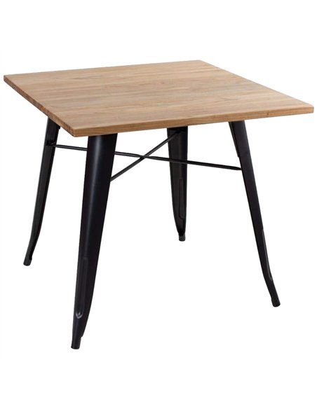 Bistro Table Natural Wood Colour Top 800x800mm Indoors | Stalwart DA-WW286NW