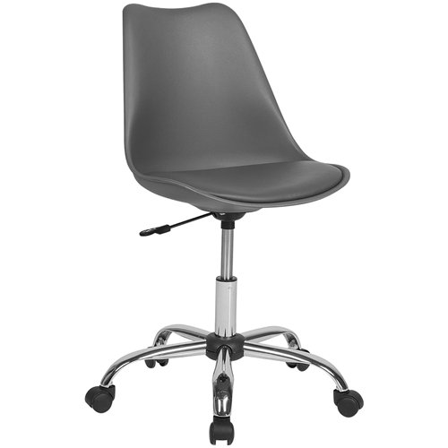Home Office Chair Dark Grey  | Stalwart DA-WW003WHEELDG