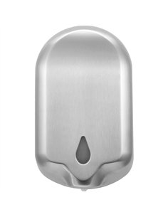 Automatic Spray Soap &amp Sanitiser Dispenser 1.2L Brushed Finish Touch-Free Wall Mounted | Stalwart DA-KW7200XBRUSHED 2