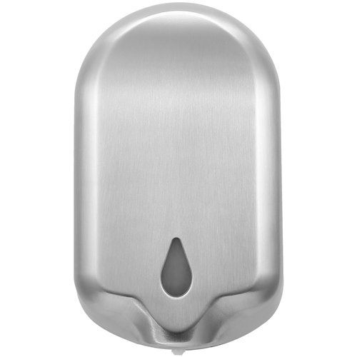 Automatic Spray Soap &amp Sanitiser Dispenser 1.2L Brushed Finish Touch-Free Wall Mounted | Stalwart DA-KW7200XBRUSHED
