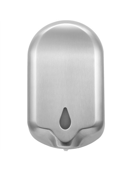 Automatic Spray Soap &amp Sanitiser Dispenser 1.2L Brushed Finish Touch-Free Wall Mounted | Stalwart DA-KW7200XBRUSHED