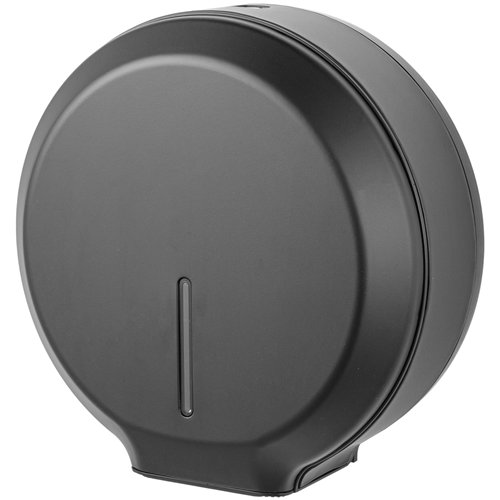 Commercial Toilet Roll Dispenser Black Stainless Steel Wall Mounted 340×138×343mm | Stalwart DA-KW7311BLACK