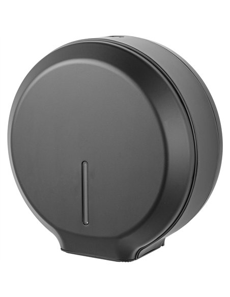 Commercial Toilet Roll Dispenser Black Stainless Steel Wall Mounted 340×138×343mm | Stalwart DA-KW7311BLACK