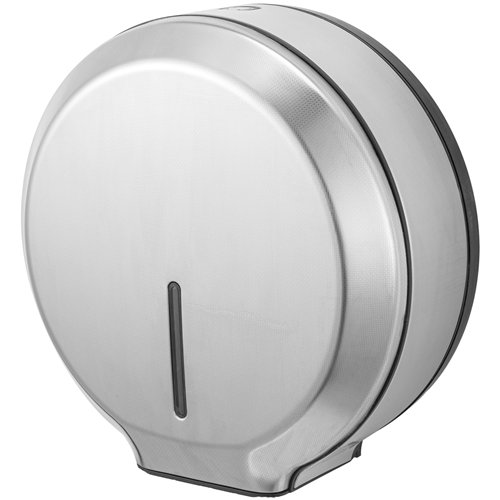 Commercial Toilet Roll Dispenser Embossed Stainless Steel Wall Mounted 340×138×343mm | Stalwart DA-KW7311EMBOSSED