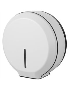 Commercial Toilet Roll Dispenser Embossed White Steel Wall Mounted 340×138×343mm | Stalwart DA-KW7311WHITE