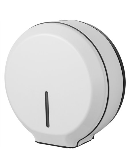 Commercial Toilet Roll Dispenser Embossed White Steel Wall Mounted 340×138×343mm | Stalwart DA-KW7311WHITE