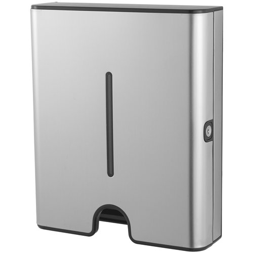 Commercial Paper Towel Dispenser Brushed Stainless Steel Wall Mounted 300×105×360mm | Stalwart DA-KW7370BRUSHED
