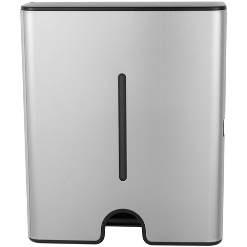 Commercial Paper Towel Dispenser Brushed Stainless Steel Wall Mounted 300×105×360mm | Stalwart DA-KW7370BRUSHED