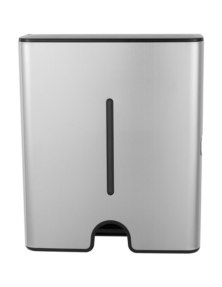 Commercial Paper Towel Dispenser Brushed Stainless Steel Wall Mounted 300×105×360mm | Stalwart DA-KW7370BRUSHED