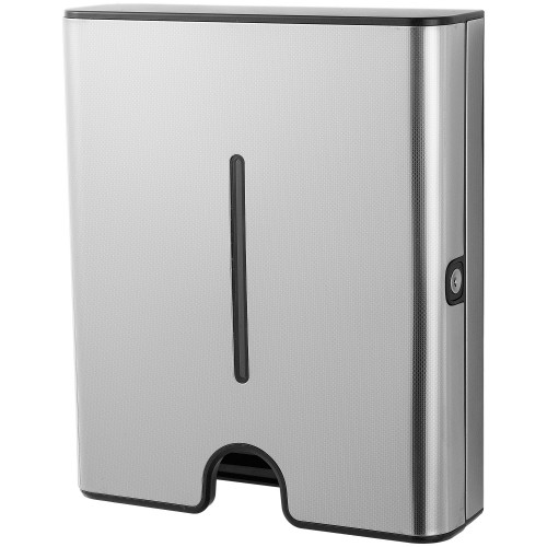 Commercial Paper Towel Dispenser Embossed Stainless Steel Wall Mounted 300×105×360mm | Stalwart DA-KW7370EMBOSSED