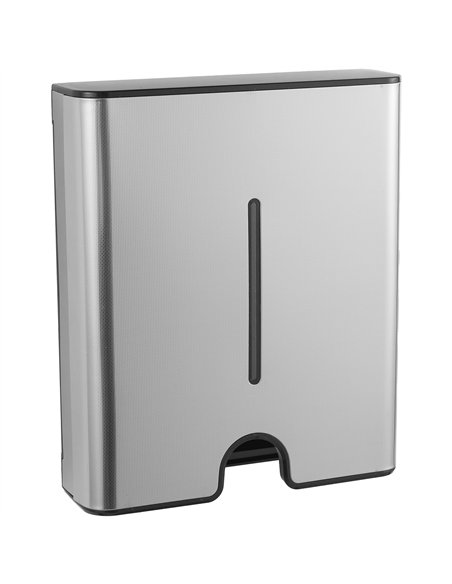 Commercial Paper Towel Dispenser Embossed Stainless Steel Wall Mounted 300×105×360mm | Stalwart DA-KW7370EMBOSSED