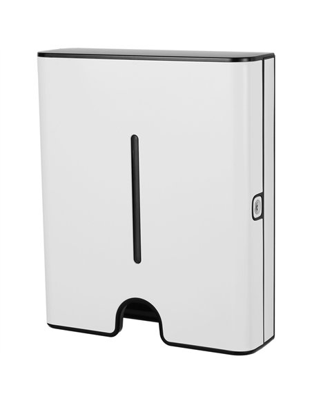 Commercial Paper Towel Dispenser White Stainless Steel Wall Mounted 300×105×360mm | Stalwart DA-KW7370WHITE