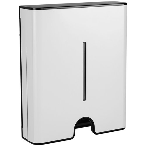 Commercial Paper Towel Dispenser White Stainless Steel Wall Mounted 300×105×360mm | Stalwart DA-KW7370WHITE