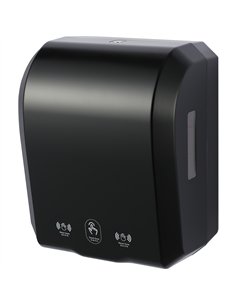 Commercial Automatic Universal Roll Paper Dispenser Black 300×217×362mm | Stalwart DA-KW7396BLACK