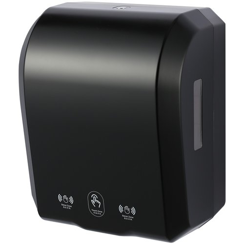 Commercial Automatic Universal Roll Paper Dispenser Black 300×217×362mm | Stalwart DA-KW7396BLACK