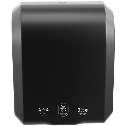 Commercial Automatic Universal Roll Paper Dispenser Black 300×217×362mm | Stalwart DA-KW7396BLACK