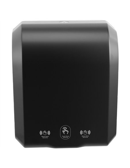 Commercial Automatic Universal Roll Paper Dispenser Black 300×217×362mm | Stalwart DA-KW7396BLACK