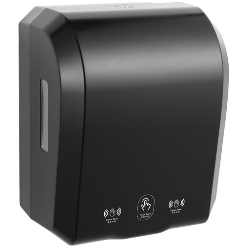 Commercial Automatic Universal Roll Paper Dispenser Black 300×217×362mm | Stalwart DA-KW7396BLACK