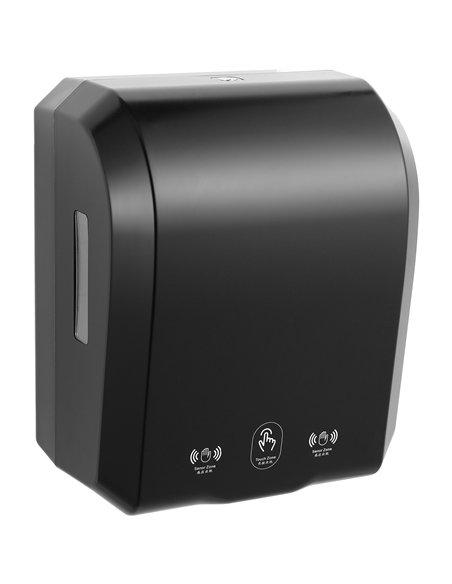 Commercial Automatic Universal Roll Paper Dispenser Black 300×217×362mm | Stalwart DA-KW7396BLACK