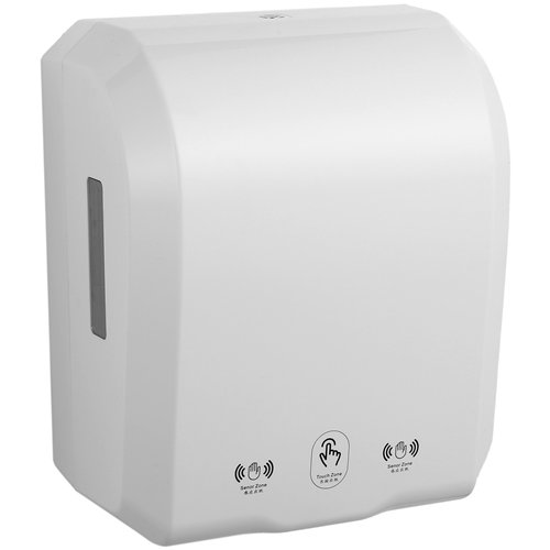 Commercial Automatic Universal Roll Paper Dispenser White 300×217×362mm | Stalwart DA-KW7396WHITE