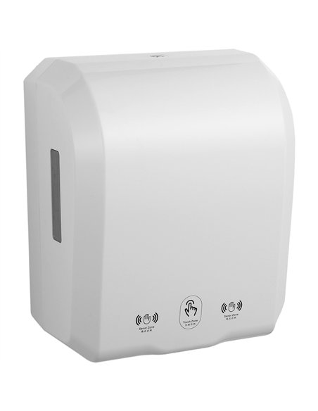 Commercial Automatic Universal Roll Paper Dispenser White 300×217×362mm | Stalwart DA-KW7396WHITE