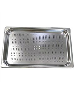Stainless Steel GN 1/1 Perforated Pan 530×325×40mm | Stalwart DA-JJD104