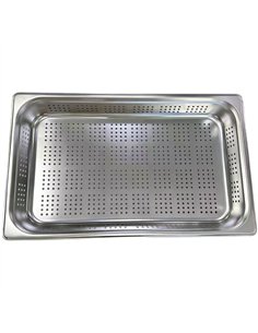 Stainless Steel GN 1/1 Perforated Pan 530×325×65mm | Stalwart DA-JJD106
