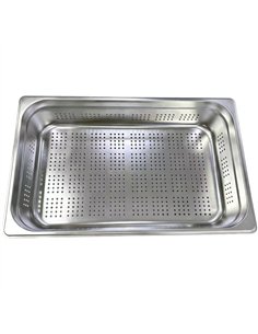 Stainless Steel GN 1/1 Perforated Pan 530×325×100mm | Stalwart DA-JJD108