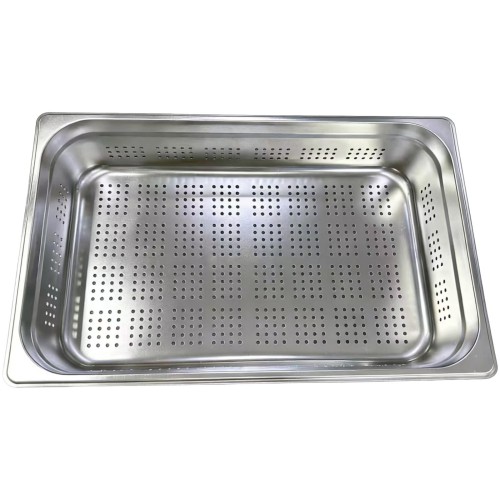 Stainless Steel GN 1/1 Perforated Pan 530×325×100mm | Stalwart DA-JJD108