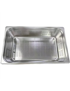 Stainless Steel GN 1/1 Perforated Pan 530×325×150mm | Stalwart DA-JJD110