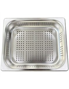 Stainless Steel GN 1/2 Perforated Pan 325×265×100mm | Stalwart DA-JJD118