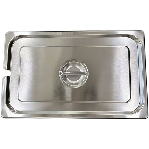 Stainless Steel GN 1/1 Notched Lid for Pans | Stalwart DA-JJD124
