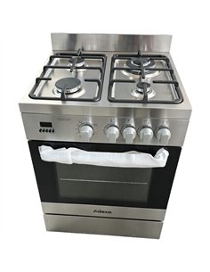 Commercial 4 Burner Stainless Steel Gas Range with Gas Oven 600×600×850mm | Stalwart DA-G24D084010 2