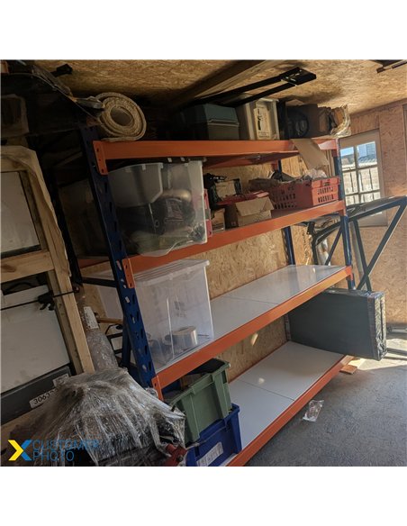 Long Span Warehouse Racking 1800x900x2400mm 4 Shelves 600kg Capacity | Stalwart DA-FUJI428