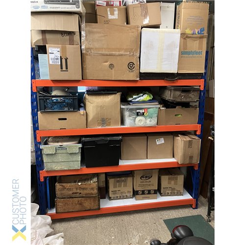 Long Span Warehouse Racking 2200x900x2400mm 4 Shelves 500kg Capacity | Stalwart DA-FUJI432